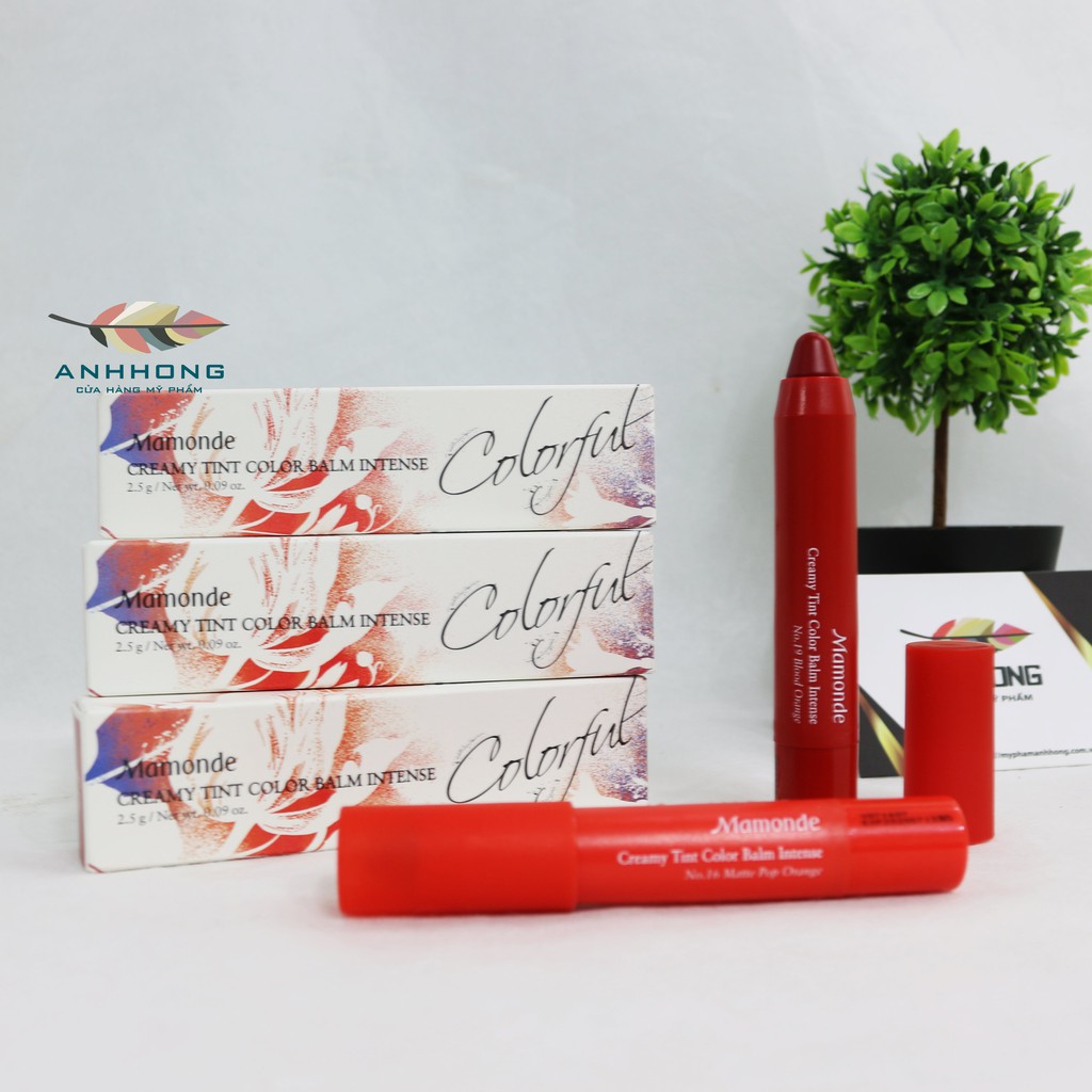 Son Bút Chì Siêu Lì Mamonde Creamy Tint Color Balm Intense