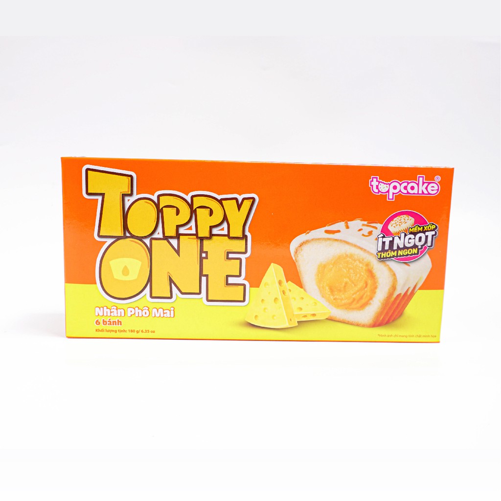 Bánh TOPCAKE Toppy One - Sôcôla Trắng Phô Mai (Hộp 180g)