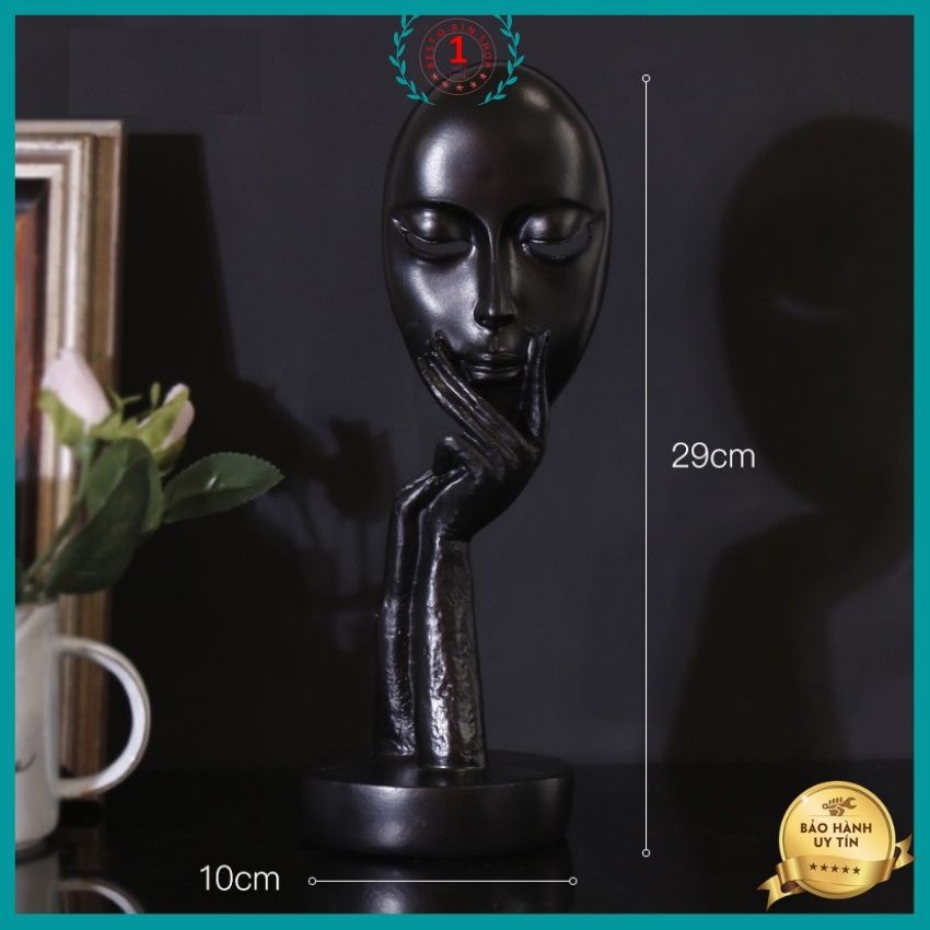 Mô hình tượng mặt người đương đại bán khuyết . trang trí nhà cửa hiện đại tôn vinh nội tâm con người phong cách vintage