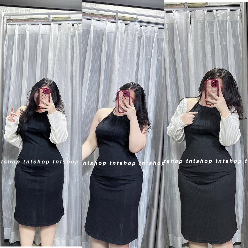 Đầm Body Dài Cổ Yếm TNT SHOP BIGSIZE 60KG 90KG