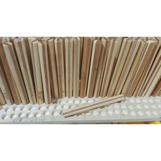 Cán lăn bột gỗ decor phối màu (2,5 x 26 cm)