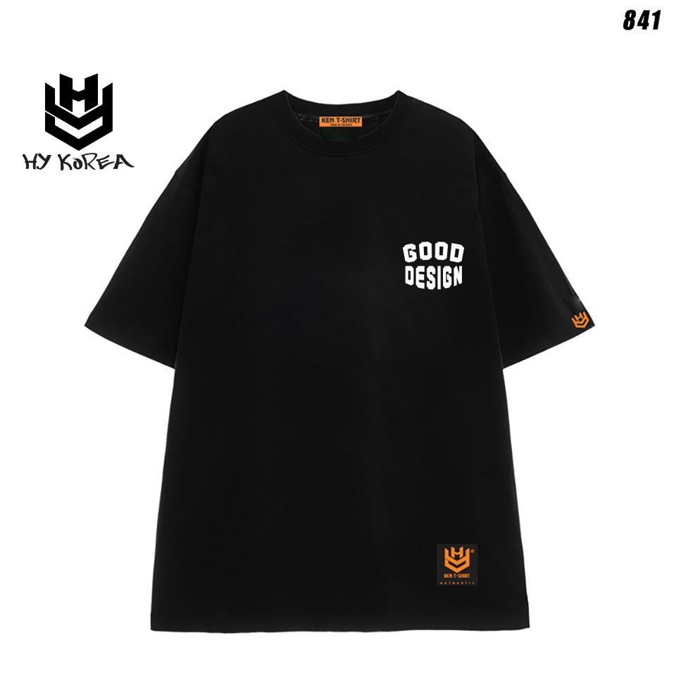Áo thun unisex form rộng tay lỡ Good Original Design 841 HY KOREA