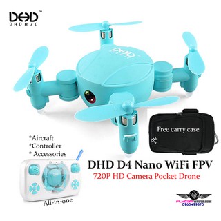 Flycam DHD D4 Nano WIFI FPV Với Chế độ Độ cao Camera 720P