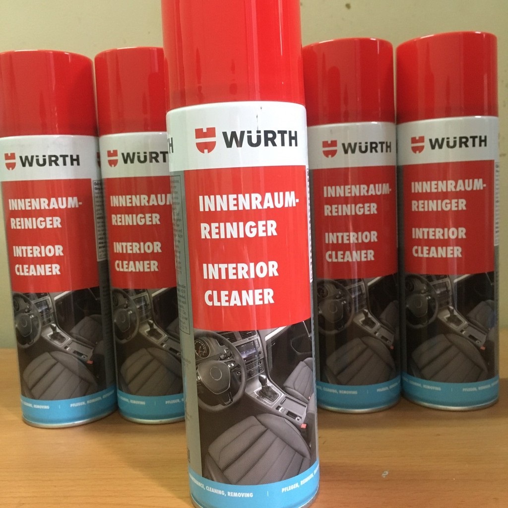 Chai xịt vệ sinh nội thất ô tô Wurth Interior Cleaner 0893033 - Chính hãng