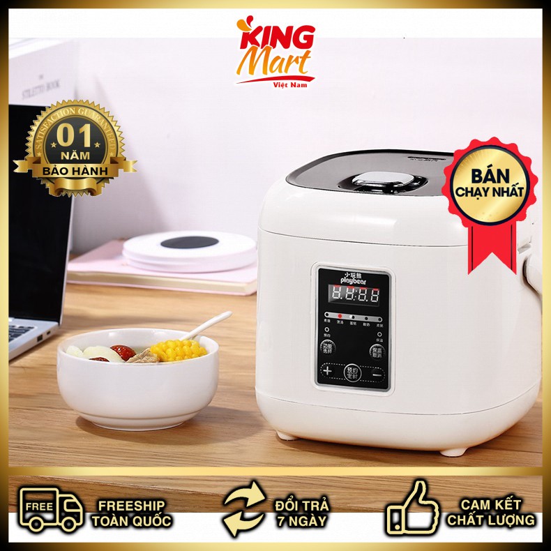 Nồi cơm điện thông minh đa chức năng nhỏ hộ gia đình, nồi cơm 2L Sanxingkeji [BẢO HÀNH, UY TÍN 1 ĐỔI 1] Kingmart