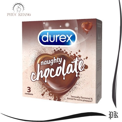 Bao cao su Durex Naughty Chocolate hộp 3cái