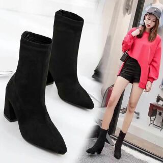Bốt cao gót khóa sau [hàng có sẵn]