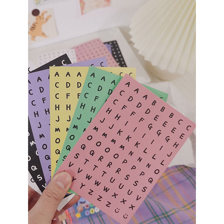 Tmdbyx 1 Miếng Dán Hình Chữ Cái Tiếng Anh Và Số Trang Trí Sổ Tay Nhật Ký Trường Học