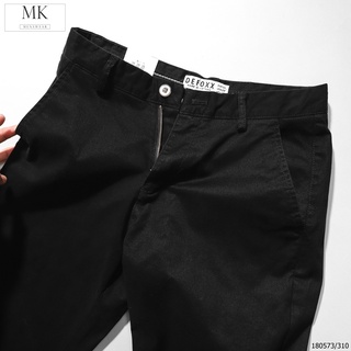 Quần Kaki Đen Defoxx Dáng Basic