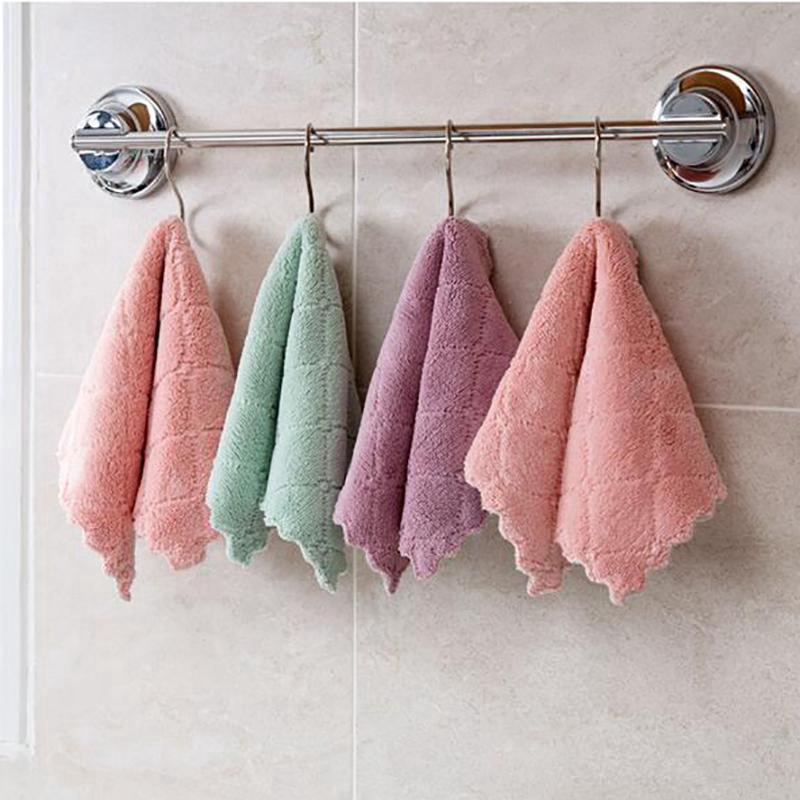 Bộ 4 khăn lau chùi nhà bếp bằng vải sợi nhỏ đa năng tiện dụng