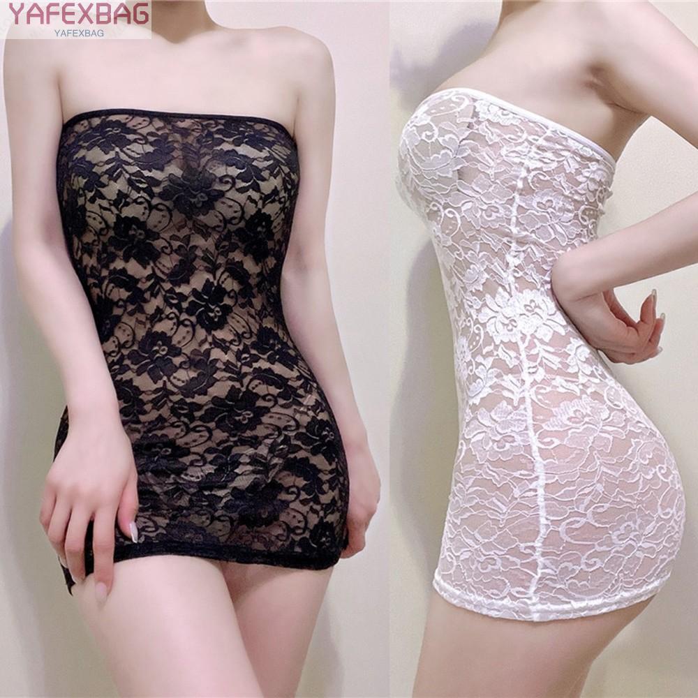 Đầm ngủ ren ôm xuyên thấu quyến rũ mềm mại