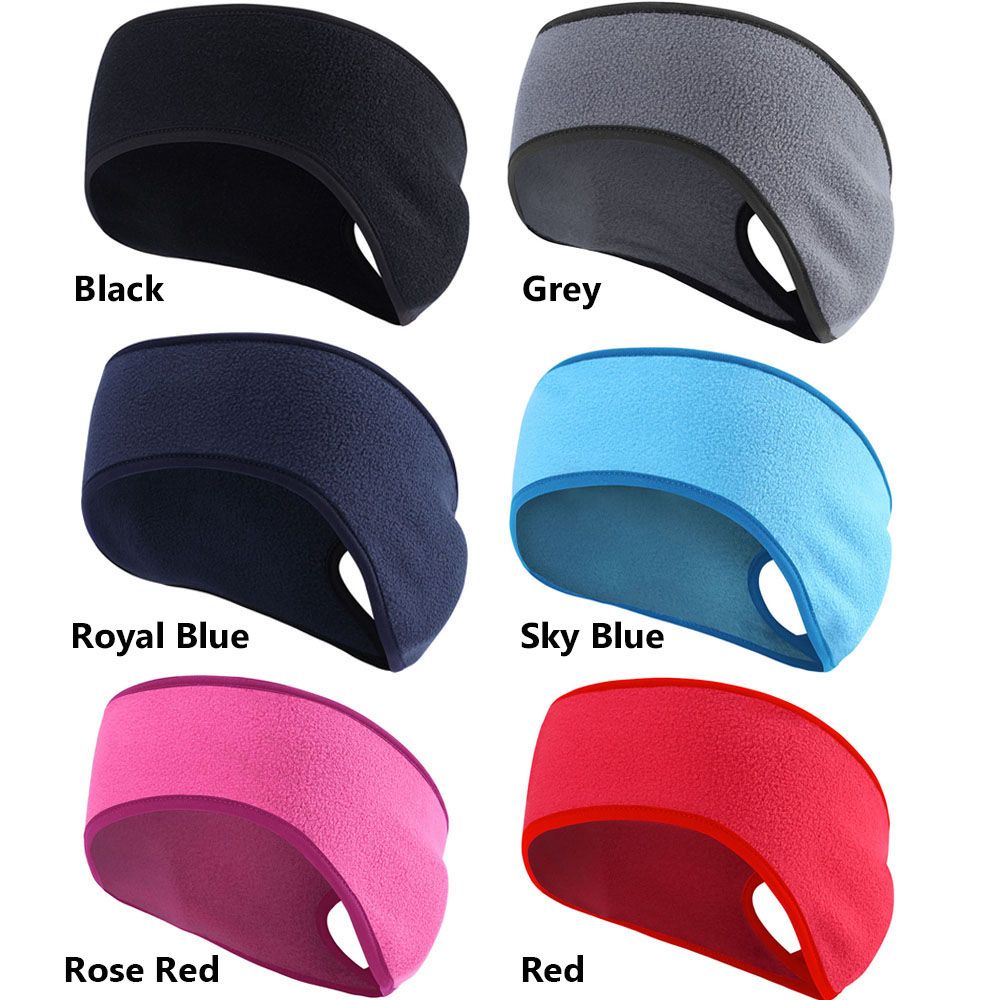 Băng đô trùm đầu bịt tai bằng lông len thấm hút mồ hôi giữ ấm vào mùa đông chơi thể thao ngoài trời