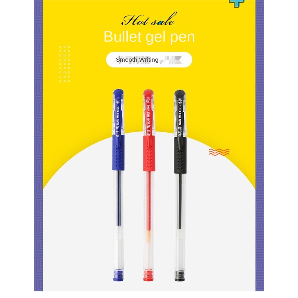 Gel Ink Pen Writting Pen Spot European Standard Neutral Pen Red Blue Black Exam Special Pen Neutral Refill Sign Pen 0.5mm Bullets Atomic Pen Ballpoint Pen Carbon Pen