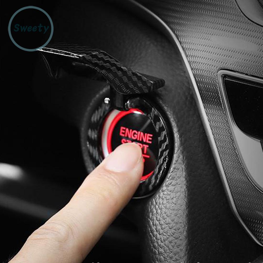 Switch cover decoration Metal Alloy 1pcs Car Engine Start Stop Push Button Trim Accessory Parts Replacement Useful