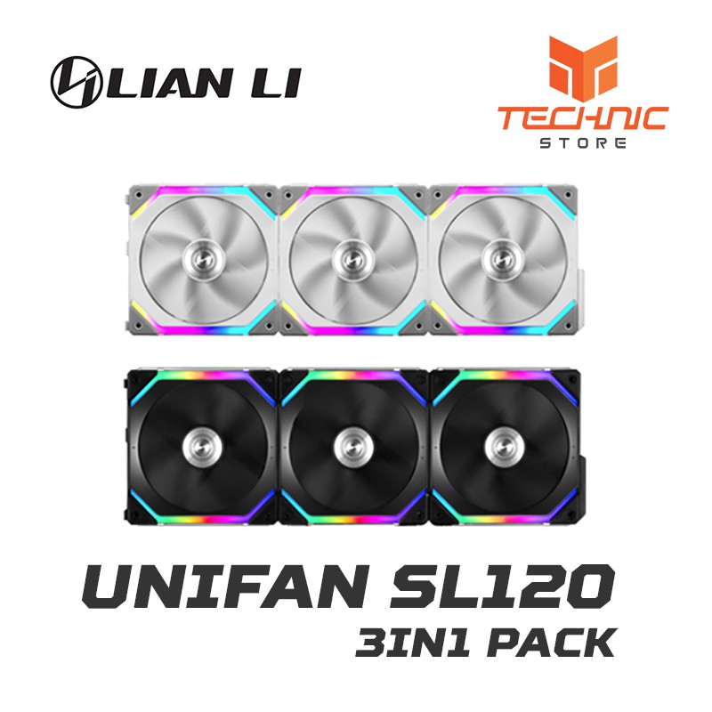 Bộ quạt tản nhiệt Lian Li UNIFAN SL120 3IN1