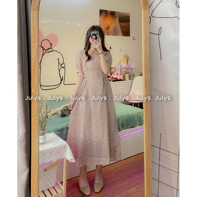 [Mã FAGREEN1505 giảm tới 30K đơn 99K] Váy hoa đai nơ sau (ảnh thật shop chụp kèm video) | BigBuy360 - bigbuy360.vn