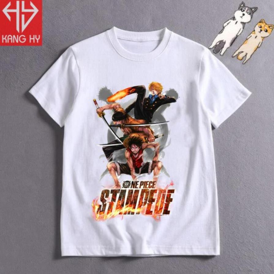 SALE- HOT- áo thun one piece luffy zoro Sanji cực ngầu F044 - hàng cực xinh - SALE SOC cực chất
