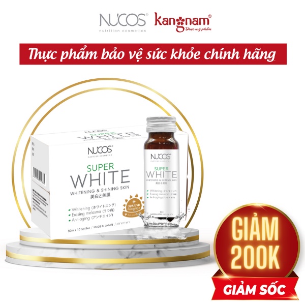 Nucos Super White - Collagen Giúp Giảm Nám Giảm Tàn Nhang Và Cải Thiện Da Bổ Sung Dưỡng Chất