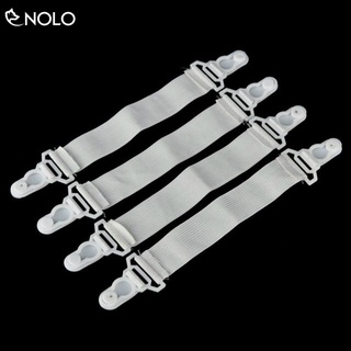 Combo set 4 dây chun dây thun vải kẹp giữ góc ga giường ga bàn ga ghế đầu kẹp nhựa an toàn
