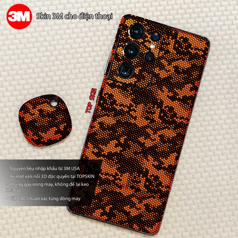 Miếng Dán Skin điện thoại - Skin 3M mẫu mamba cam vân nổi  - Có mẫu cho tất cả các dòng điện thoại...