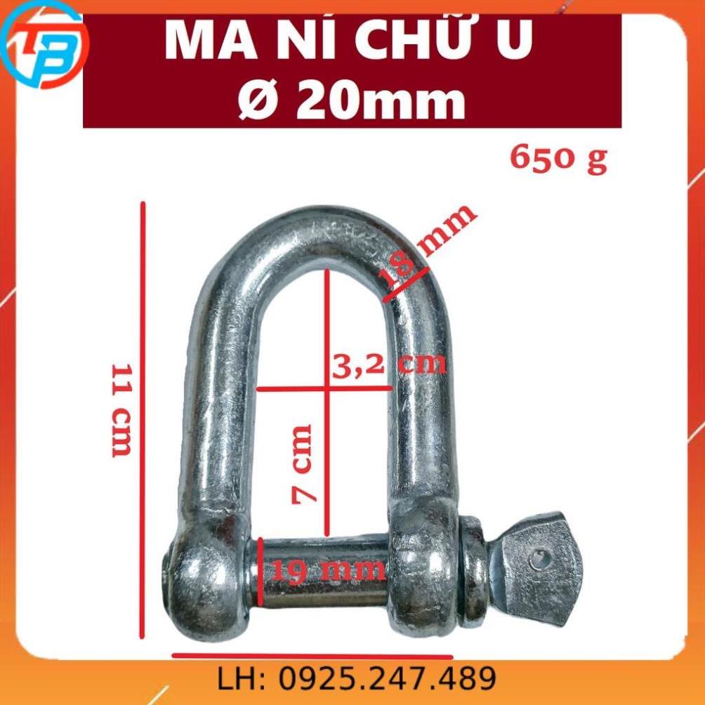 Ma ní chữ U [ Phi 20mm ] CÁP THÉP Thái Bình VinàN