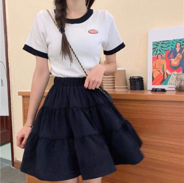 (ẢNH THẬT) CHÂN VÁY LỤA 2 LỚP LƯNG THUN CAO THỜI TRANG SIÊU HOT HIT-GIÁ RẺ VÔ ĐỊCH | BigBuy360 - bigbuy360.vn