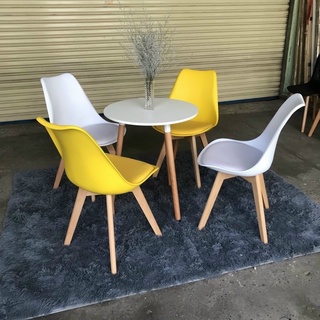 Ghế eames mặt đệm chân gỗ ( j05 )