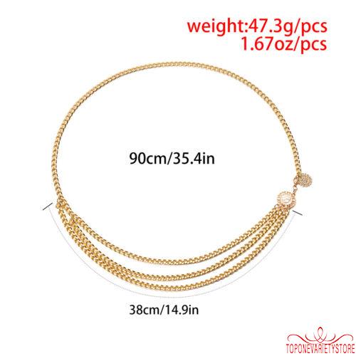 Thắt Lưng Kim Loại Nhiều Lớp Thời Trang Dành Cho Nữ