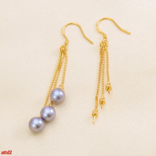 Bông Tai Mạ Bạc 925 Đính Ngọc Trai Giả Xinh Xắn Cho Nữ