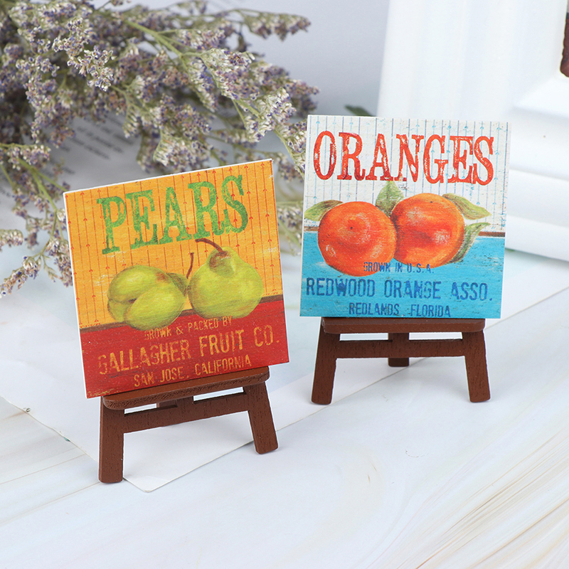 Tranh Vẽ Mini Trang Trí Nhà Búp Bê Xinh Xắn