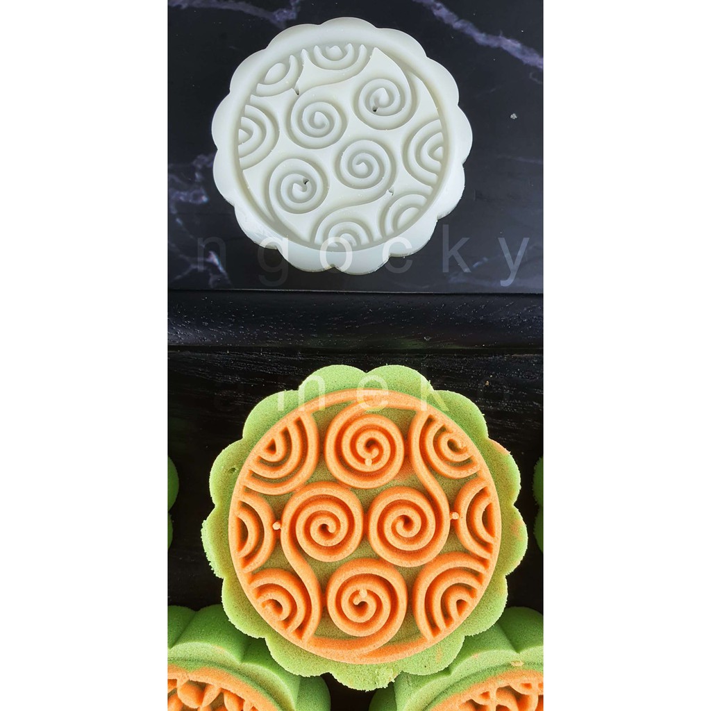 KHUÔN LÒ XO BÁNH TRUNG THU / BÁNH DỨA  / BÁNH QUY  HÌNH VÂN MÂY/ CARO