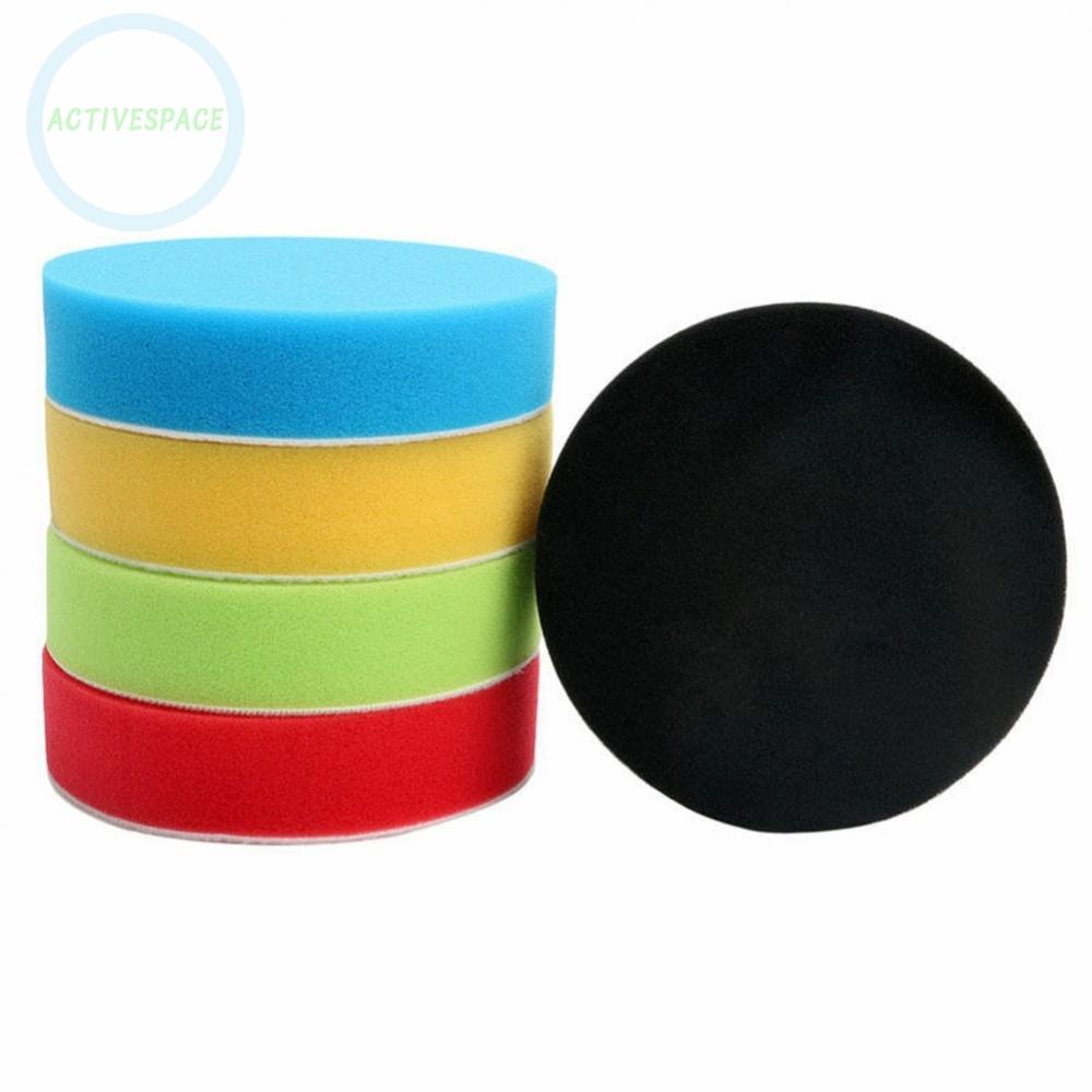 5pcs Flat Car Polishing Foam Buffing Sponge Pad Kit For Car Polisher Accessories