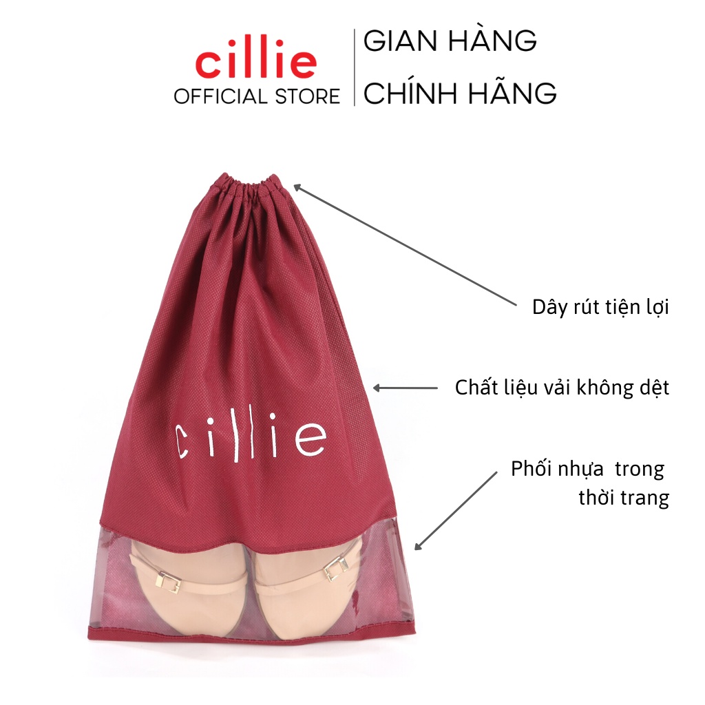 Combo quà tặng túi bảo quản giày và túi đứng mỹ phẩm Cillie 002