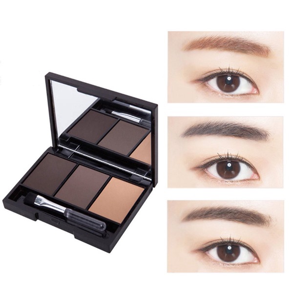 Tri-color eyebrow powder, waterproof, sweatproof, natural and not easy to change color. Eyebrow pencil, contour, long-lasting eyebrow, very thin eyeliner