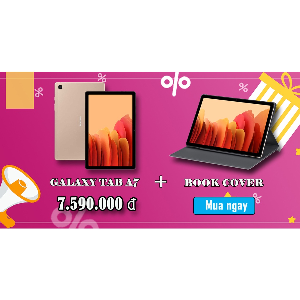 [Tặng Ốp Gập] Máy tính bảng Samsung Galaxy Tab A7 (2020) - Hàng Chính Hãng, Mới 100%, Nguyên seal, Bảo Hành 12 Tháng