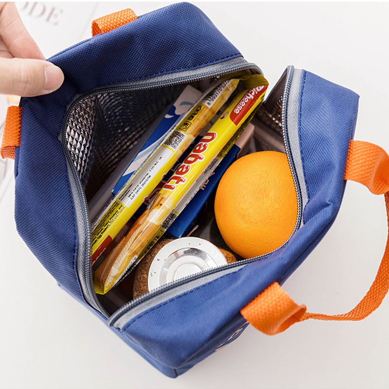 Túi đựng hộp cơm giữ nhiệt chống nước họa tiết hoạt hình tiện dụng khi đi dã ngoại