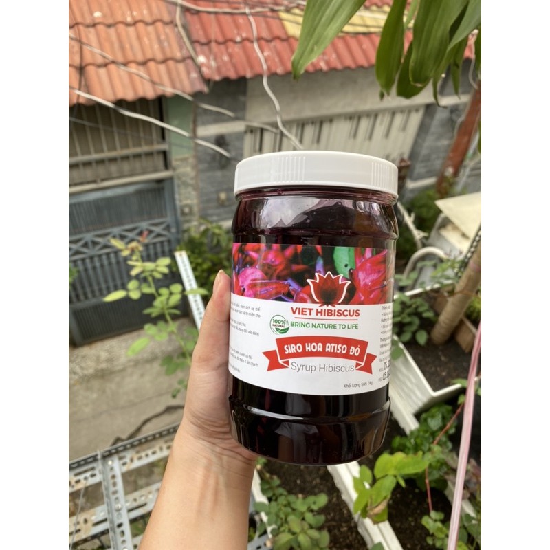 [Hủ 1kg2] Siro Atiso đỏ kèm đài hoa giòn giòn cực đã | BigBuy360 - bigbuy360.vn