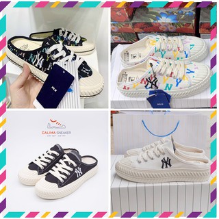 Giày sục NY đạp gót🔥Sục 𝐌𝐋𝐁 đen/trắng/trắng hoa/đen hoa 36-39