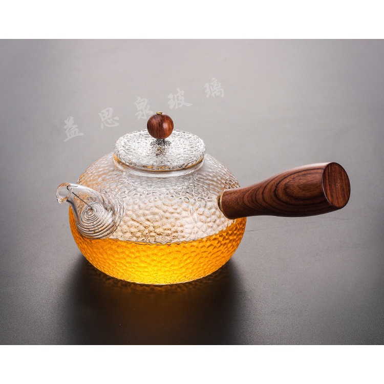 Ấm Thủy Tinh Pha Trà có lưới lọc inox 304 (300 ml)