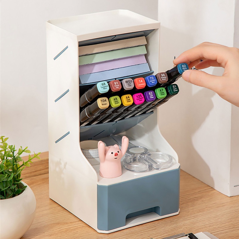 Giá Đỡ Bút Để Bàn Siêu Chắc Chắn Sức Chứa Lớn Sắp Xếp Gọn Gàng