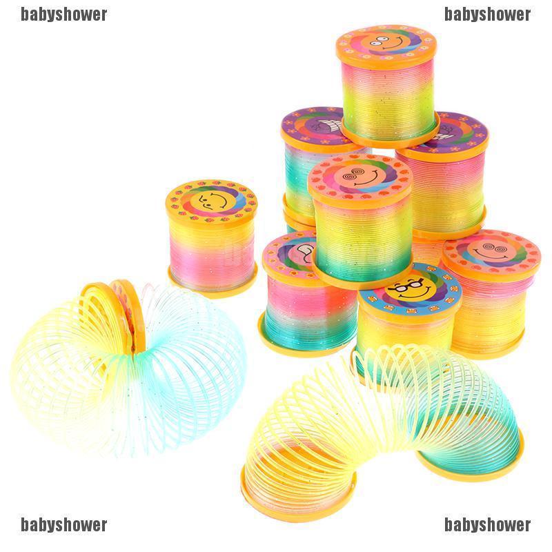 Bbs☀Đồ Chơi Vòng Lò Xo Ma Thuật Phát Sáng Trong Bóng Tối Cổ Điển