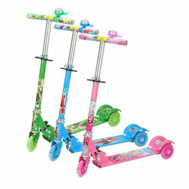 Xe trượt scooter 3 bánh phát sáng, ( Hồng, xanh) (HỒ CHÍ MINH)