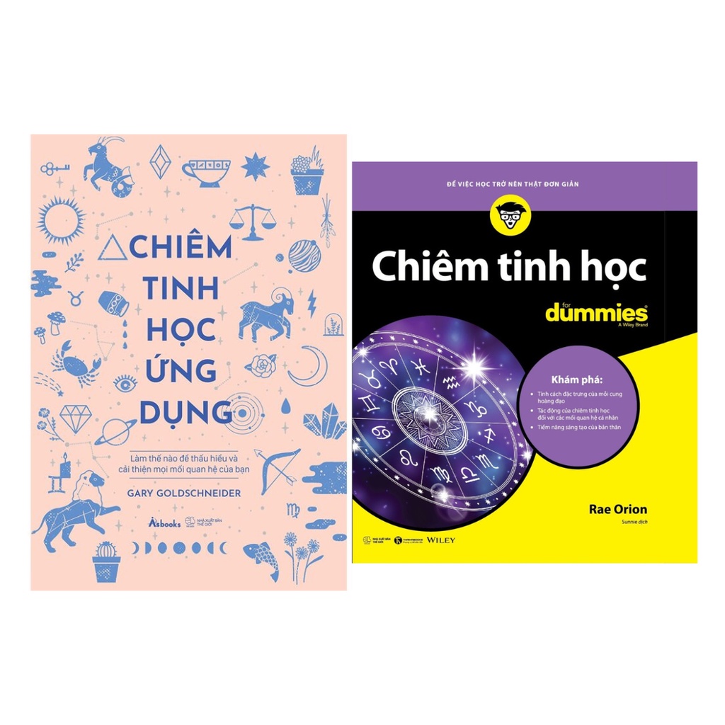 Sách  Combo 2 Cuốn: Chiêm Tinh Học Ứng Dụng + Chiêm Tinh Học For Dummies