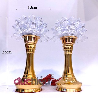 Cặp đèn thờ hoa sen chuyển 7 màu ..