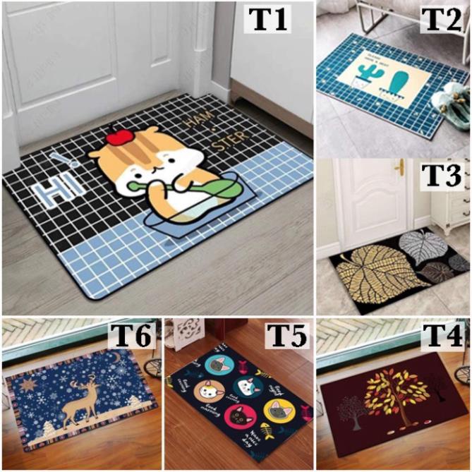 THẢM LAU CHÂN 3D CHỐNG TRƠN TRƯỢT 40x60CM.