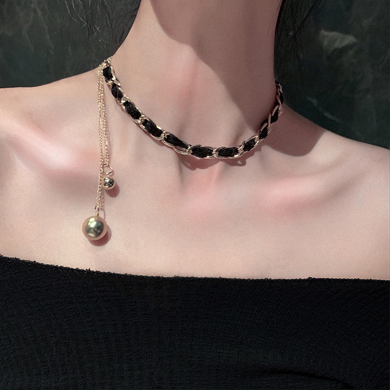 Vòng cổ Sợi Xích 2022 Phong Cách Hip-hop Sang Trọng Cho Nữ