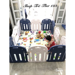 [TẶNG THẢM + 100 BÓNG + GIỎ ĐỰNG BÓNG] Quây Cũi Nhựa HOLLA Vương Niệm Cho Bé