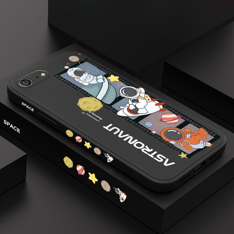 Ốp Điện Thoại Silicon Họa Tiết Phi Hành Gia Cho IPhone 8 7 6 6S Plus SE 2020