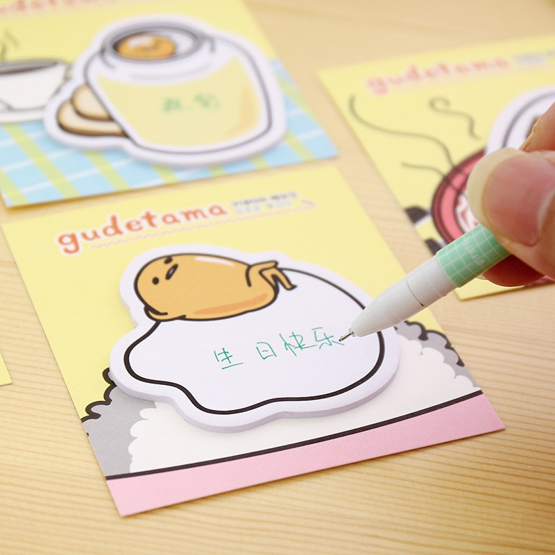 Z0292 Giấy Note Ghi Chú Trứng Lười Gudetama Bukao