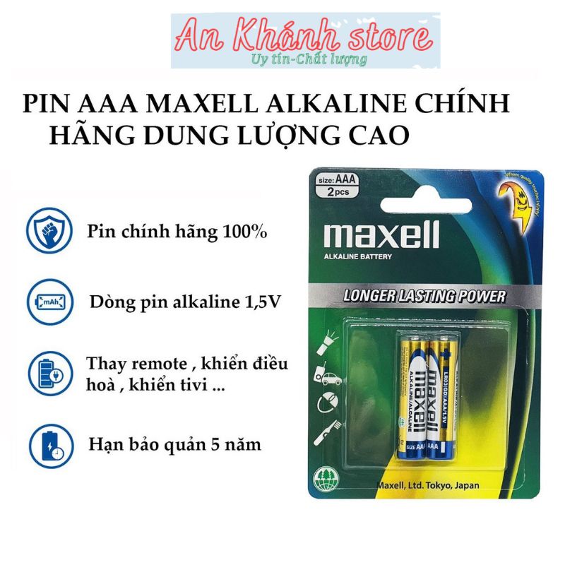 Pin AA - AAA Maxell Ankaline - Chính Hãng